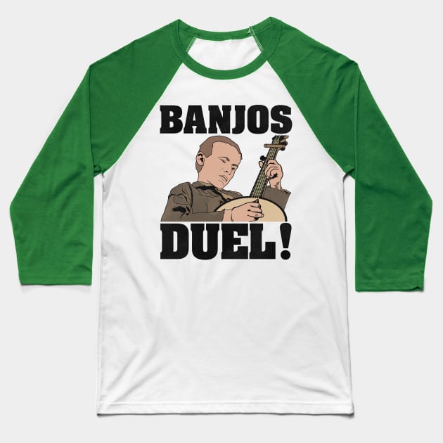 Deliverance Banjos Duel! Baseball T-Shirt by darklordpug